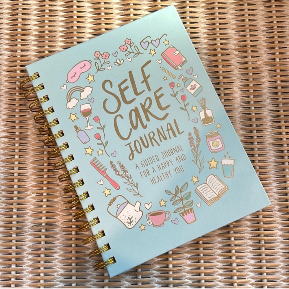 Self Care Journal with Gold Spiral Binding Clementine Self Care Journal New!
